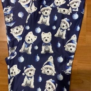 Custom Leggings - Puppy presents Christmas leggings